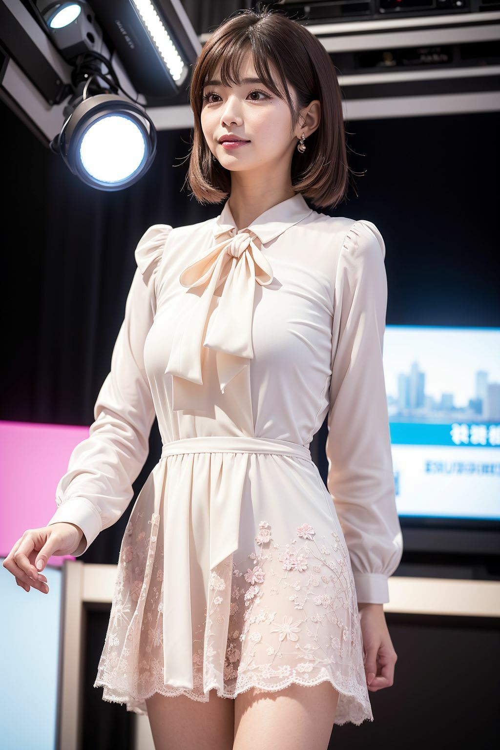 サンプル画像2:Generated Girls Collection vol.11 女子アナブラウス編(かまぼこ製造工場) [d_450776]