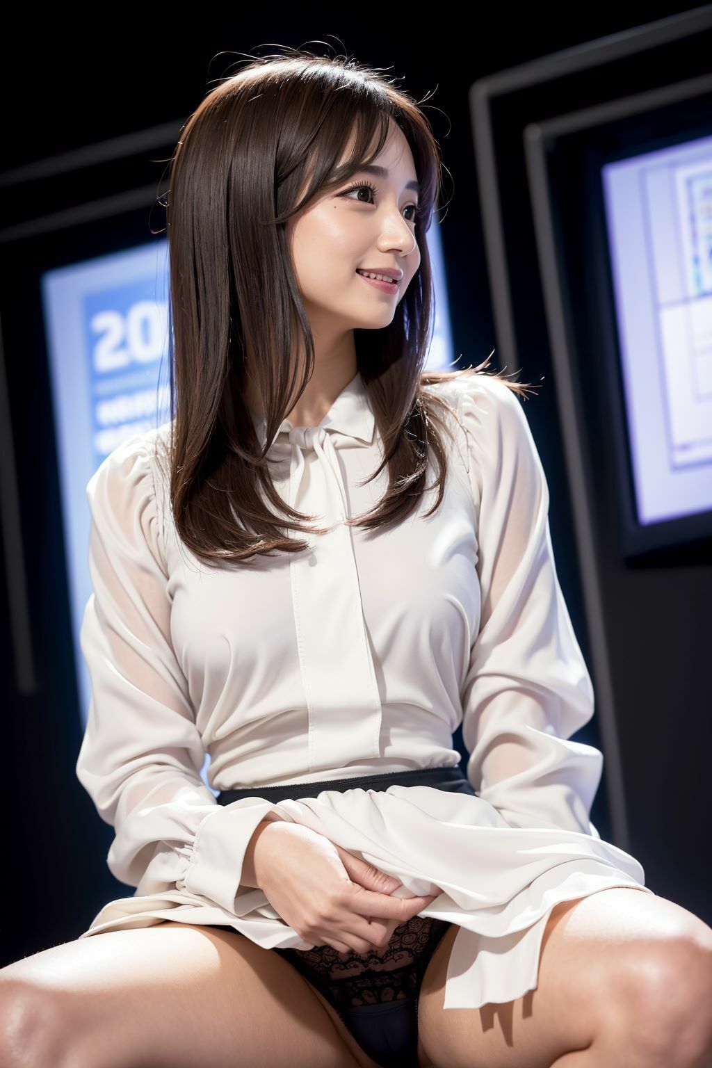 サンプル画像4:Generated Girls Collection vol.11 女子アナブラウス編(かまぼこ製造工場) [d_450776]