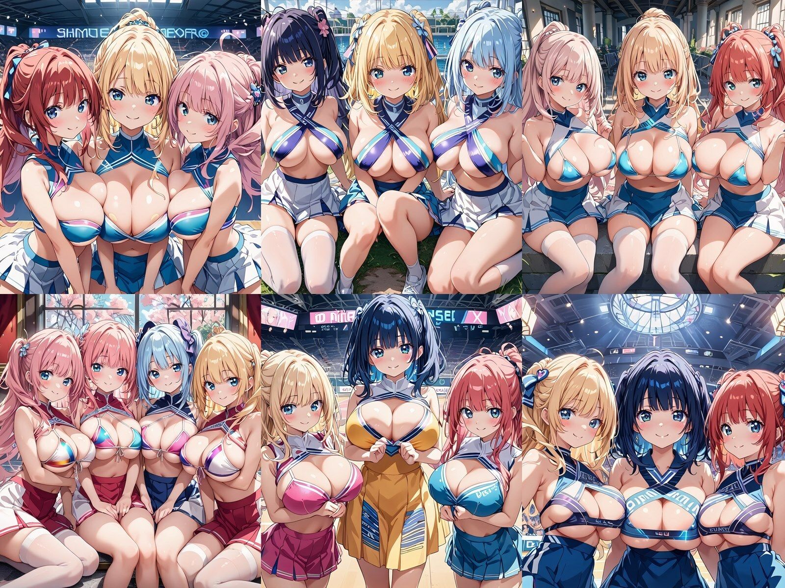 サンプル画像1:チアガールハーレムを作ってボテ腹にしてやった件【ハーレム王にオレはなる】(ハーレムランド) [d_450805]