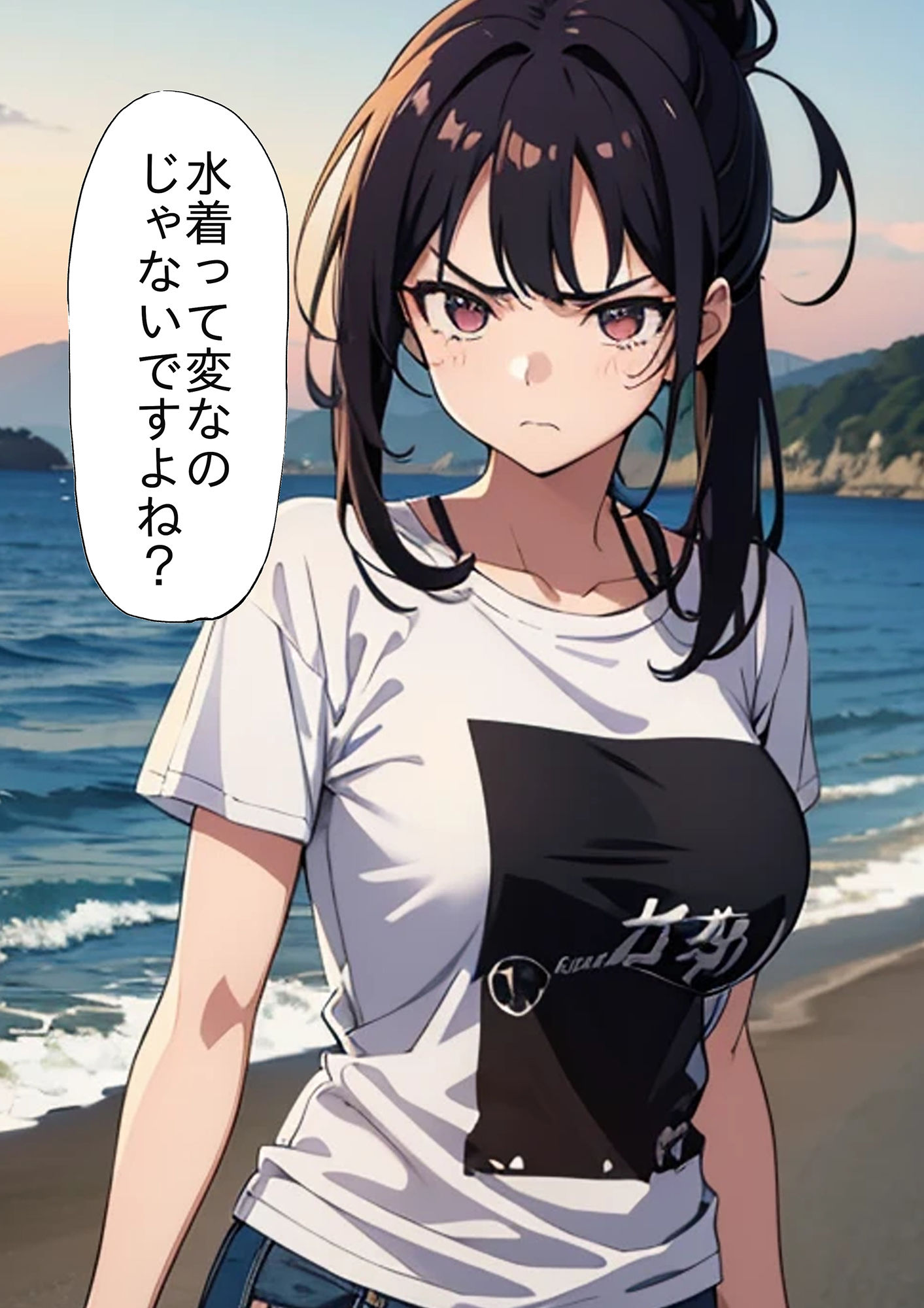 サンプル画像1:ダサい服を着てる女をナンパして水着撮影 CG集(嗚呼リバーサル) [d_450888]