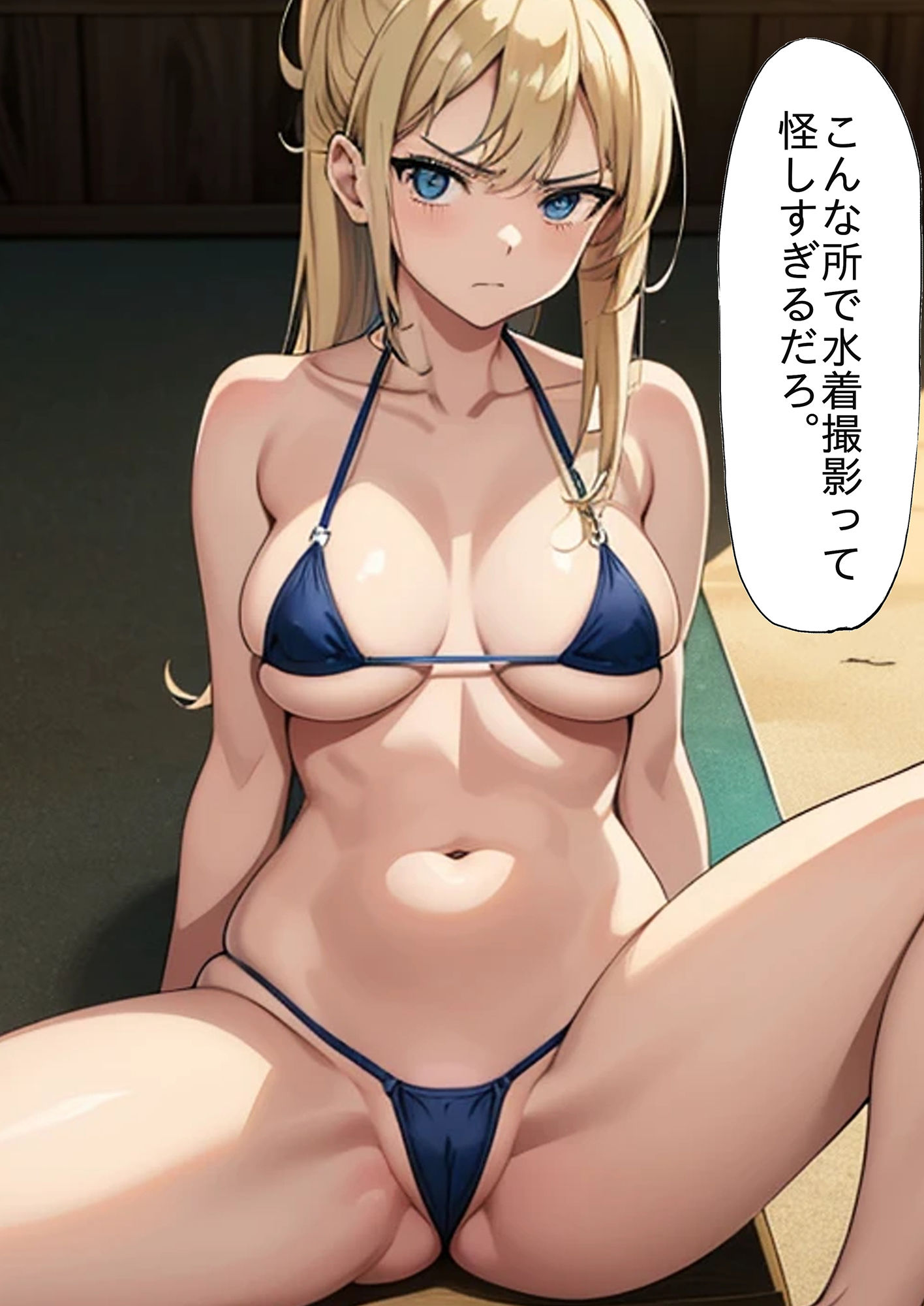 サンプル画像3:ダサい服を着てる女をナンパして水着撮影 CG集(嗚呼リバーサル) [d_450888]