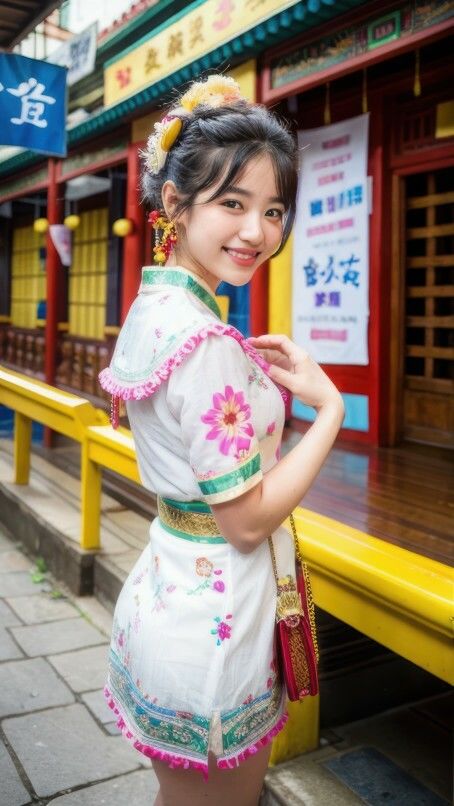 サンプル画像2:AI生成 コスプレシリーズ Hanfu（漢服） na049(美伝プロジェクト) [d_450920]