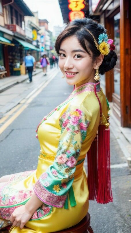 サンプル画像5:AI生成 コスプレシリーズ Hanfu（漢服） na049(美伝プロジェクト) [d_450920]