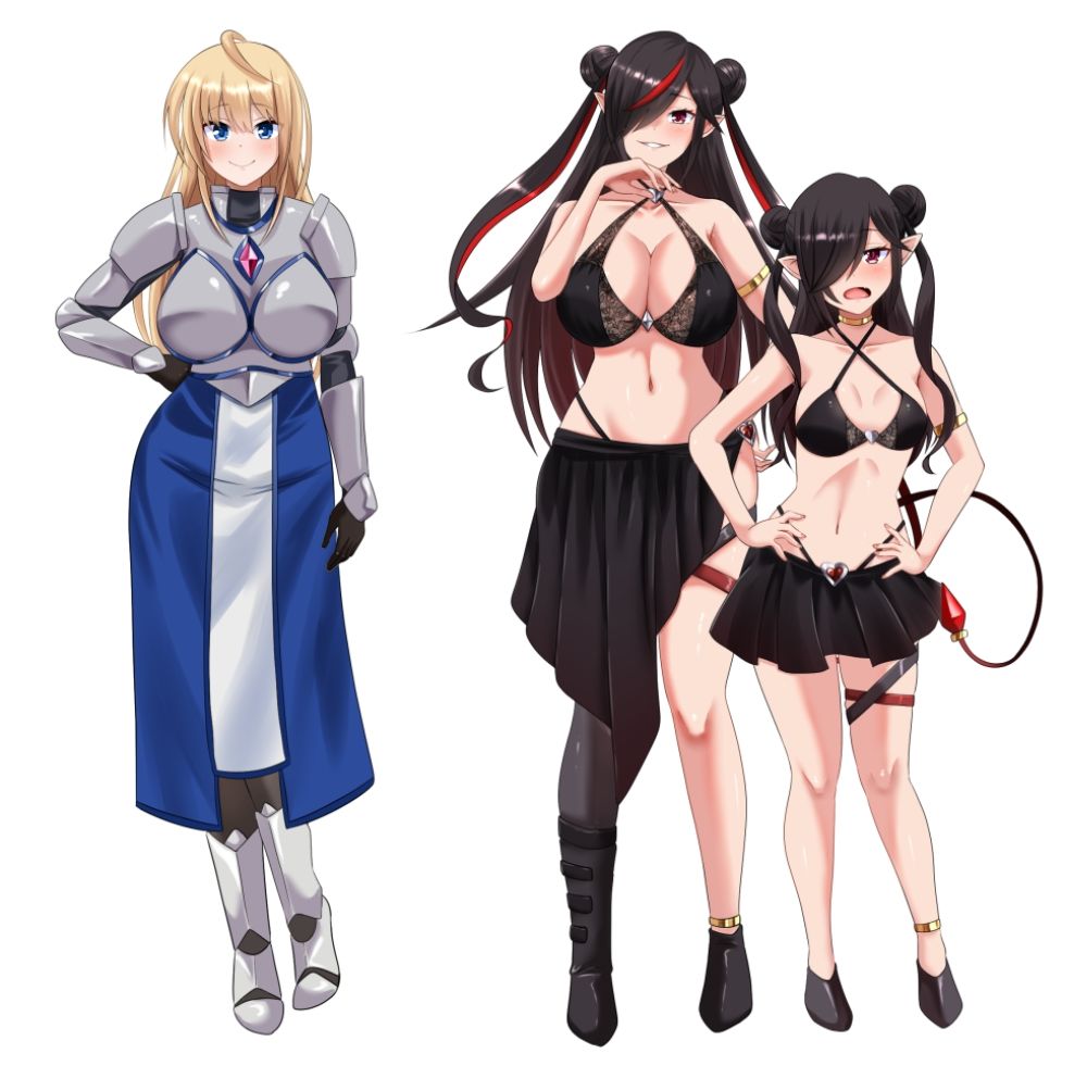 サンプル画像5:女キャラになった俺。サキュバスにレベルを吸われて犯●れる。(まくら) [d_450999]