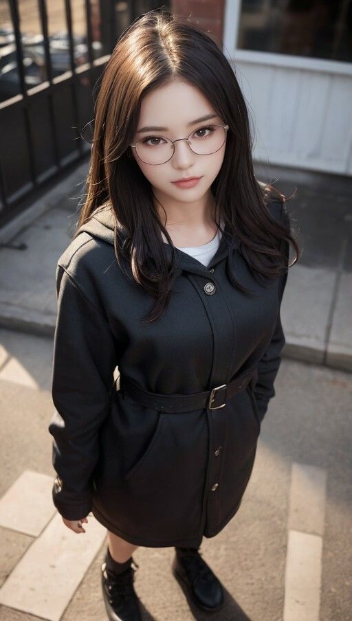 サンプル画像3:眼鏡っ娘でパシャリ写真集(666のAI美女倶楽部) [d_451219]