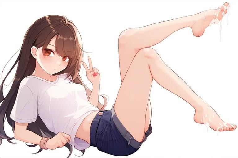 サンプル画像4:ショートカット女子と足エッチ〜ぶっかけまくる〜(晴耕雨読) [d_451247]