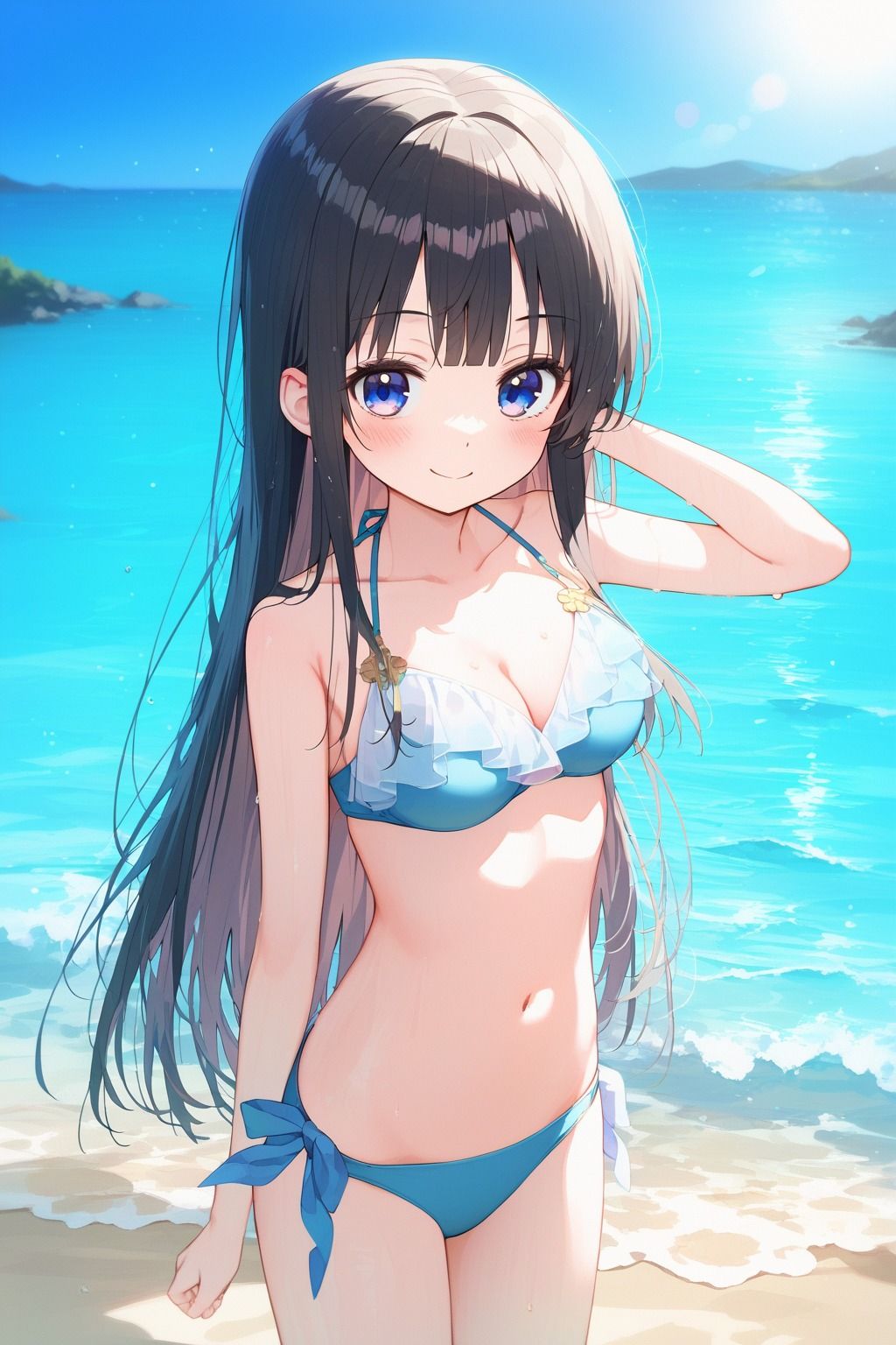 サンプル画像2:妹とビーチで中出しS●X 2（バブみ妹編）(FY工房) [d_451271]