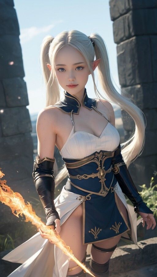 サンプル画像2:魔女っ娘でパシャリ写真集(666のAI美女倶楽部) [d_451273]