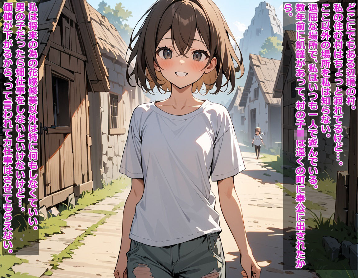 サンプル画像1:ゴブリンにレ●プされてママになっちゃった村娘の話(BLUEMOON NOVEL) [d_451439]