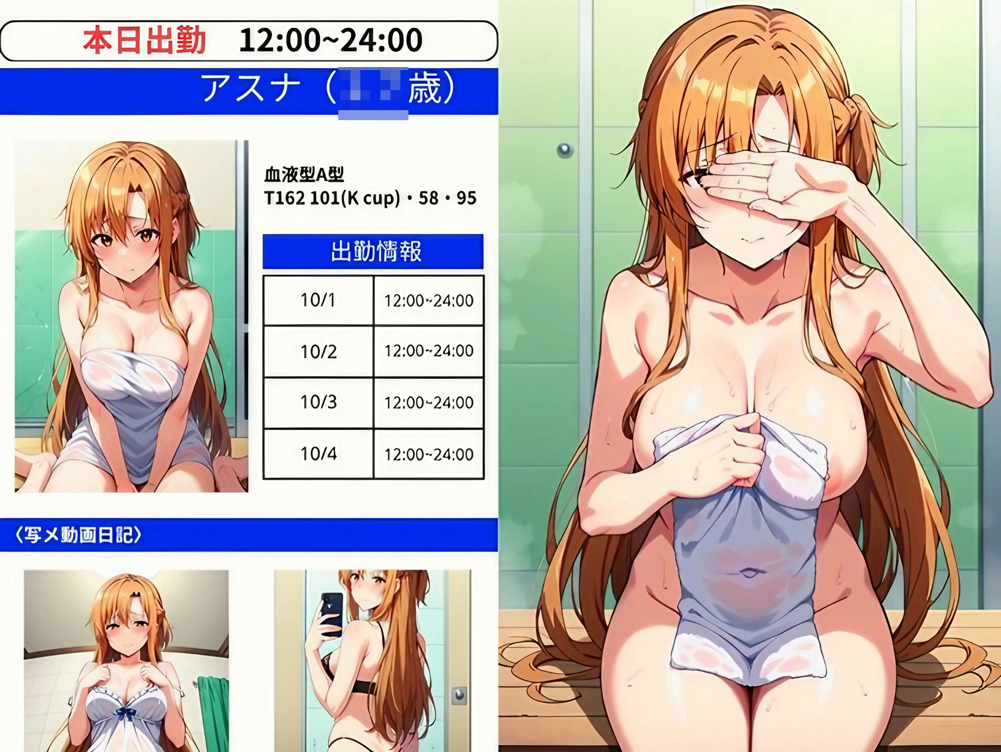 サンプル画像2:CLUB美少女ヒロイン 極上美少女による最高級ソープサービス(えち詩人) [d_451575]