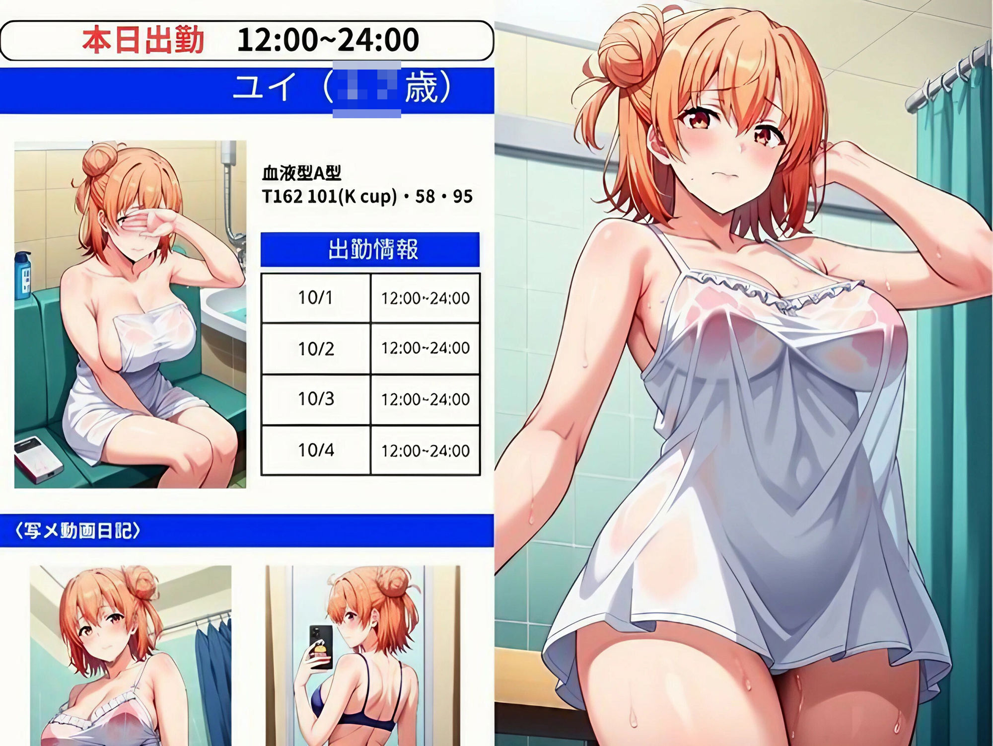 サンプル画像3:CLUB美少女ヒロイン 極上美少女による最高級ソープサービス(えち詩人) [d_451575]