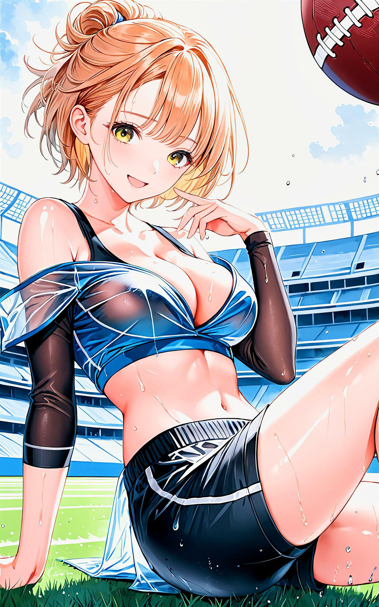 サンプル画像2:エチエチアメフト部 アメフト部キャプテンのエチエチフォーメーション！ vol.2(BETA) [d_451652]