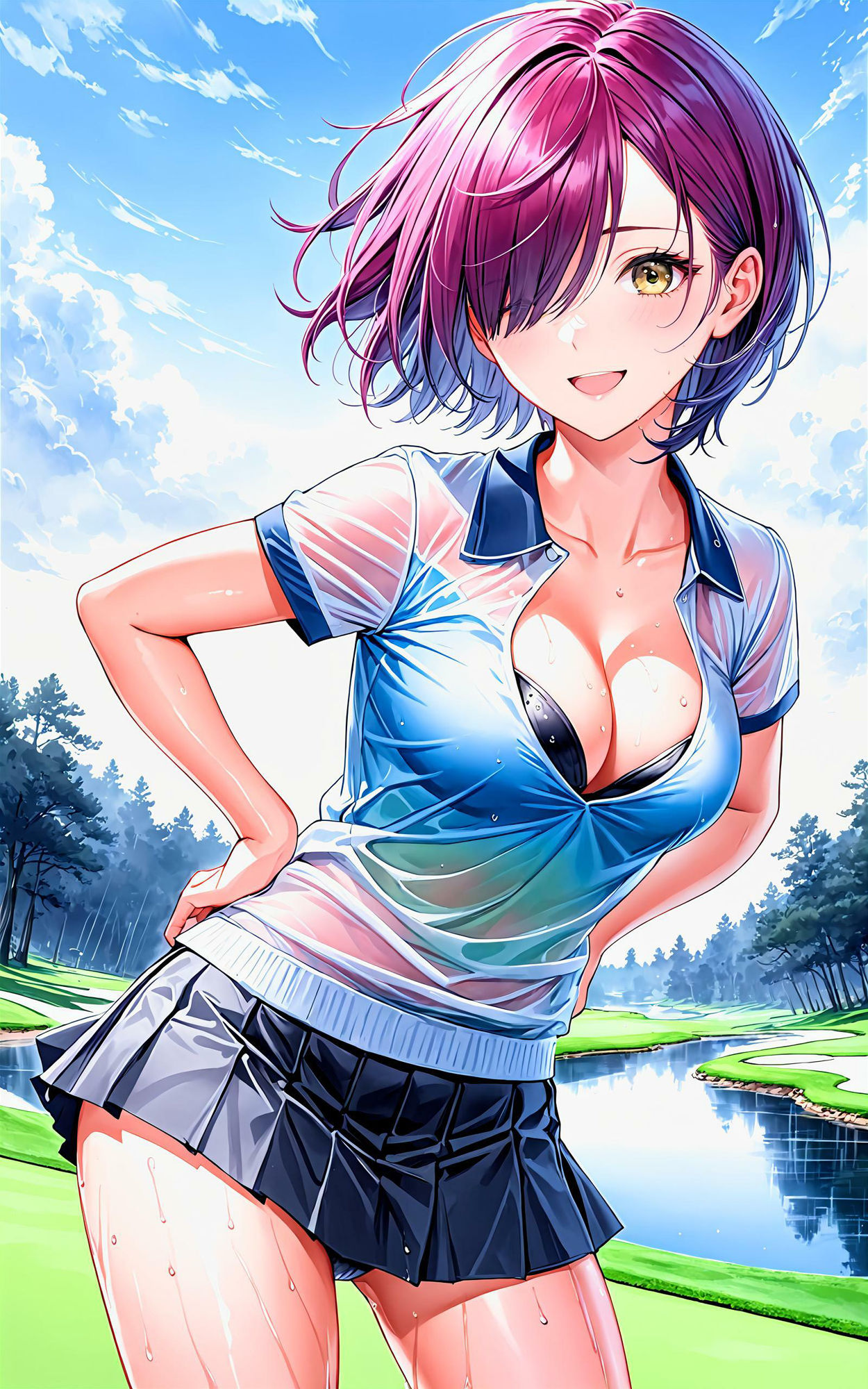 サンプル画像3:エチエチゴルフ部 ゴルフ部のエースが俺にだけ教える秘密のスイング！ vol.2(BETA) [d_451654]