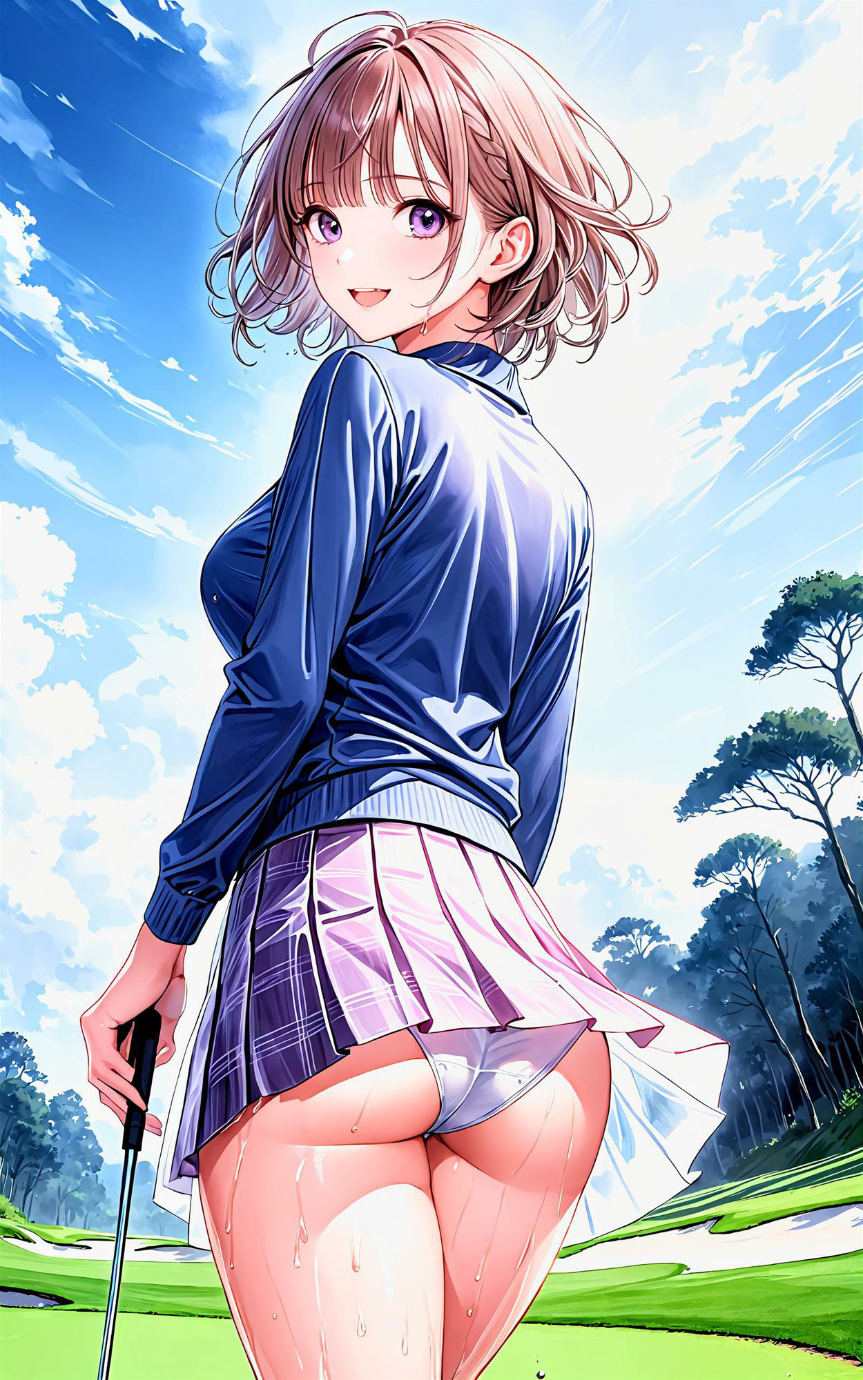 サンプル画像5:エチエチゴルフ部 ゴルフ部のエースが俺にだけ教える秘密のスイング！ vol.2(BETA) [d_451654]