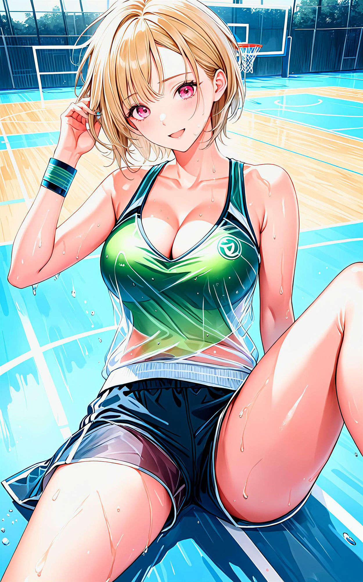 サンプル画像1:エチエチバスケ部 バスケの天才少女がエロすぎる！禁断の汗だくドリブル！ vol.2(BETA) [d_451656]