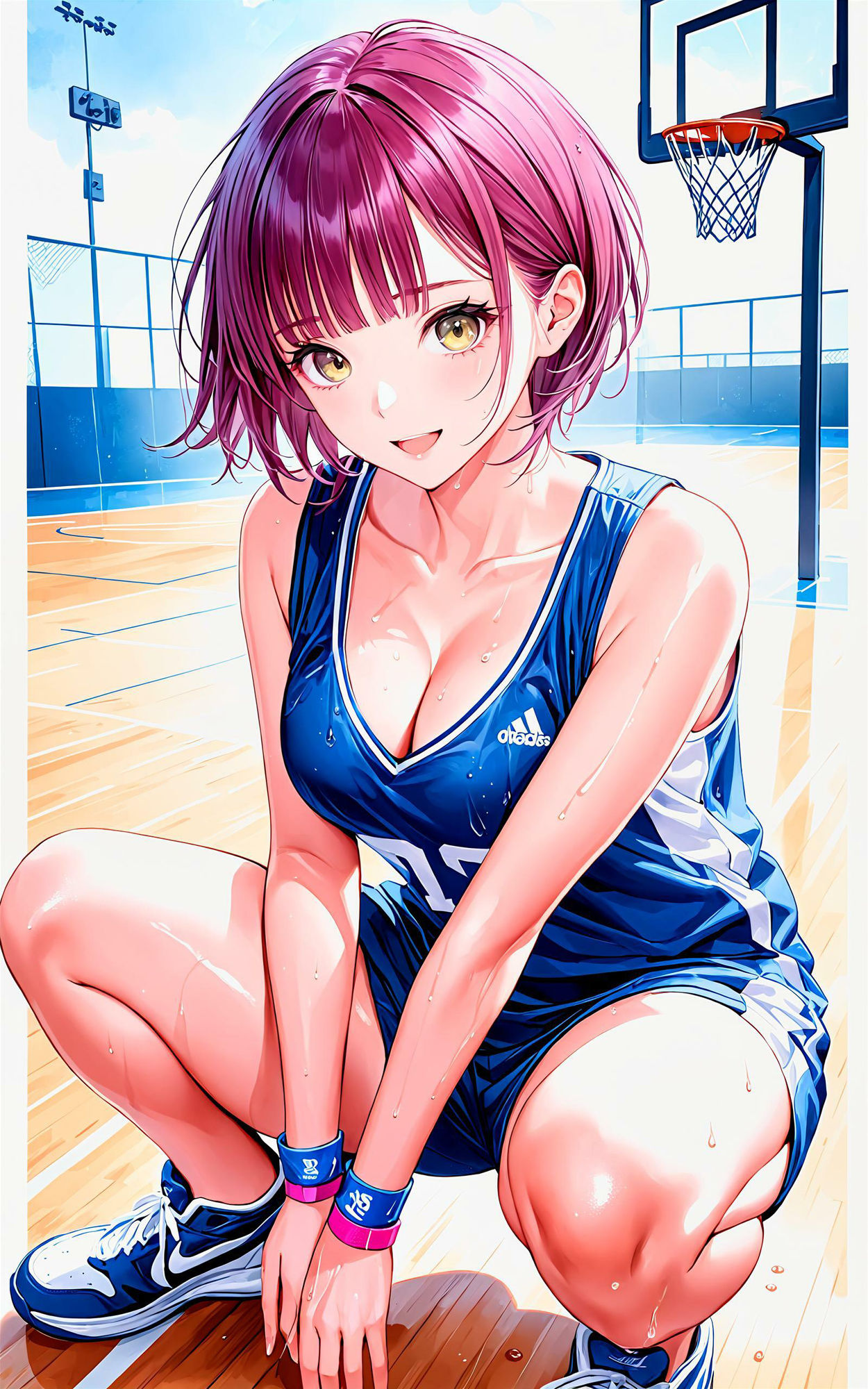 サンプル画像2:エチエチバスケ部 バスケの天才少女がエロすぎる！禁断の汗だくドリブル！ vol.2(BETA) [d_451656]