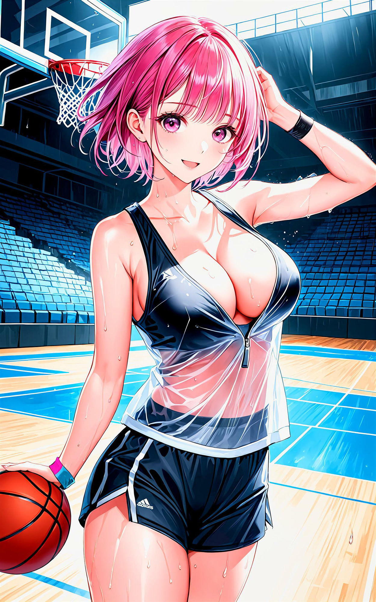 サンプル画像3:エチエチバスケ部 バスケの天才少女がエロすぎる！禁断の汗だくドリブル！ vol.2(BETA) [d_451656]