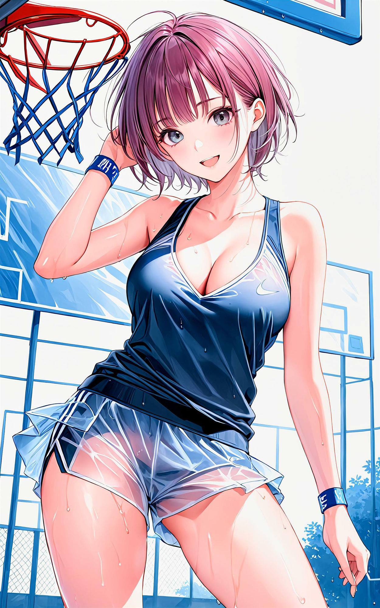 サンプル画像5:エチエチバスケ部 バスケの天才少女がエロすぎる！禁断の汗だくドリブル！ vol.2(BETA) [d_451656]