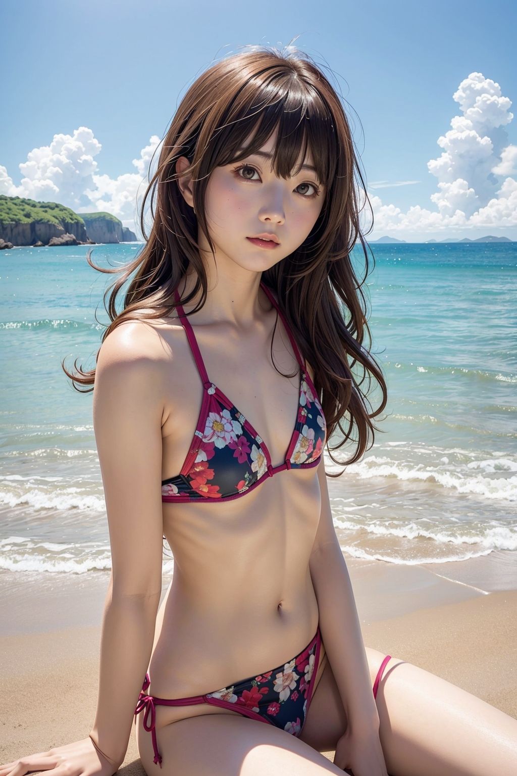 サンプル画像4:リアルビキニッ子クラブ キュートなロングウェーブ(A_LOVE_A) [d_451676]