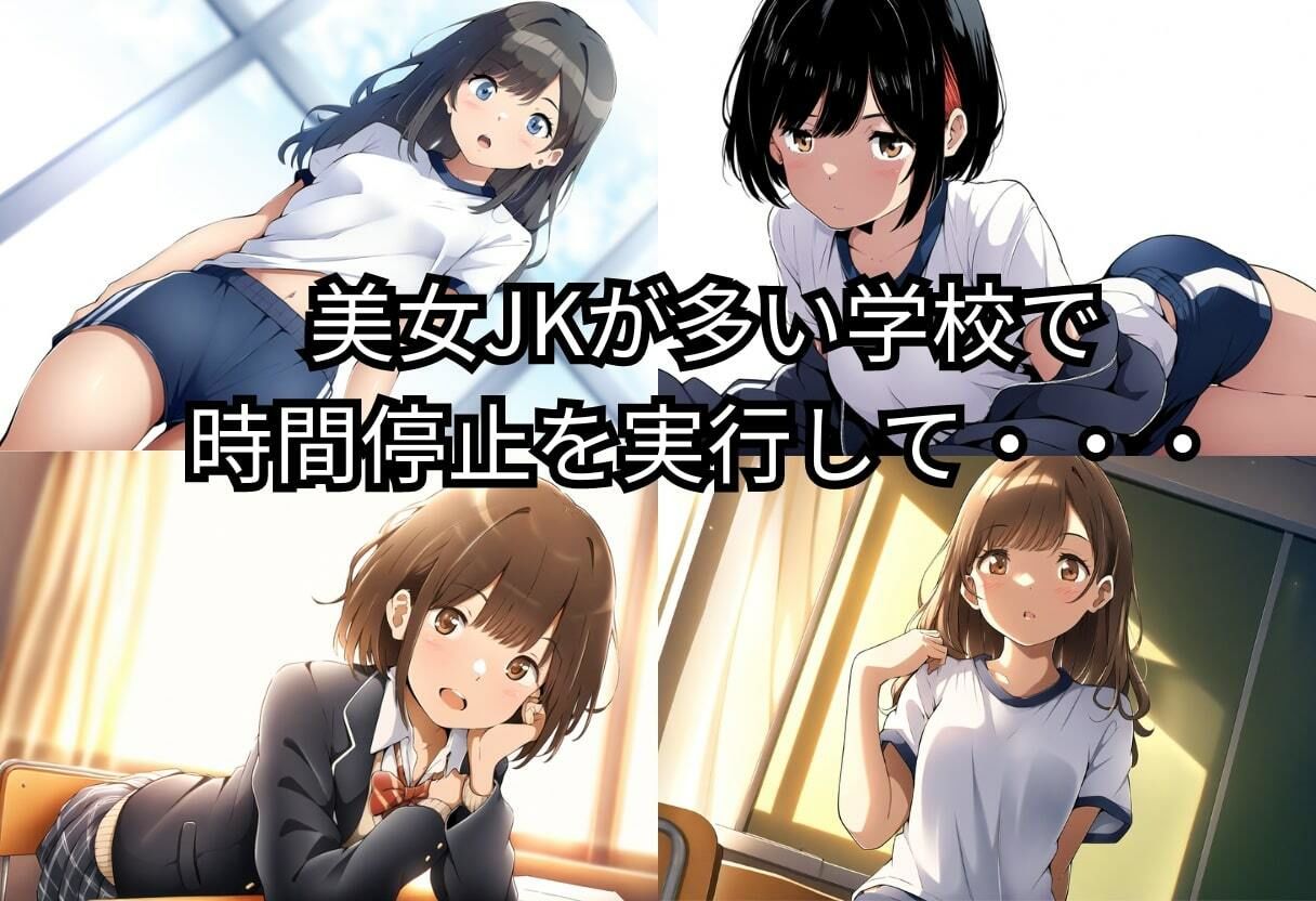 サンプル画像2:時間停止中のJKを生オナホにして孕ませ！ボテ腹後も肉便器に！【485枚】(イッキ) [d_451763]