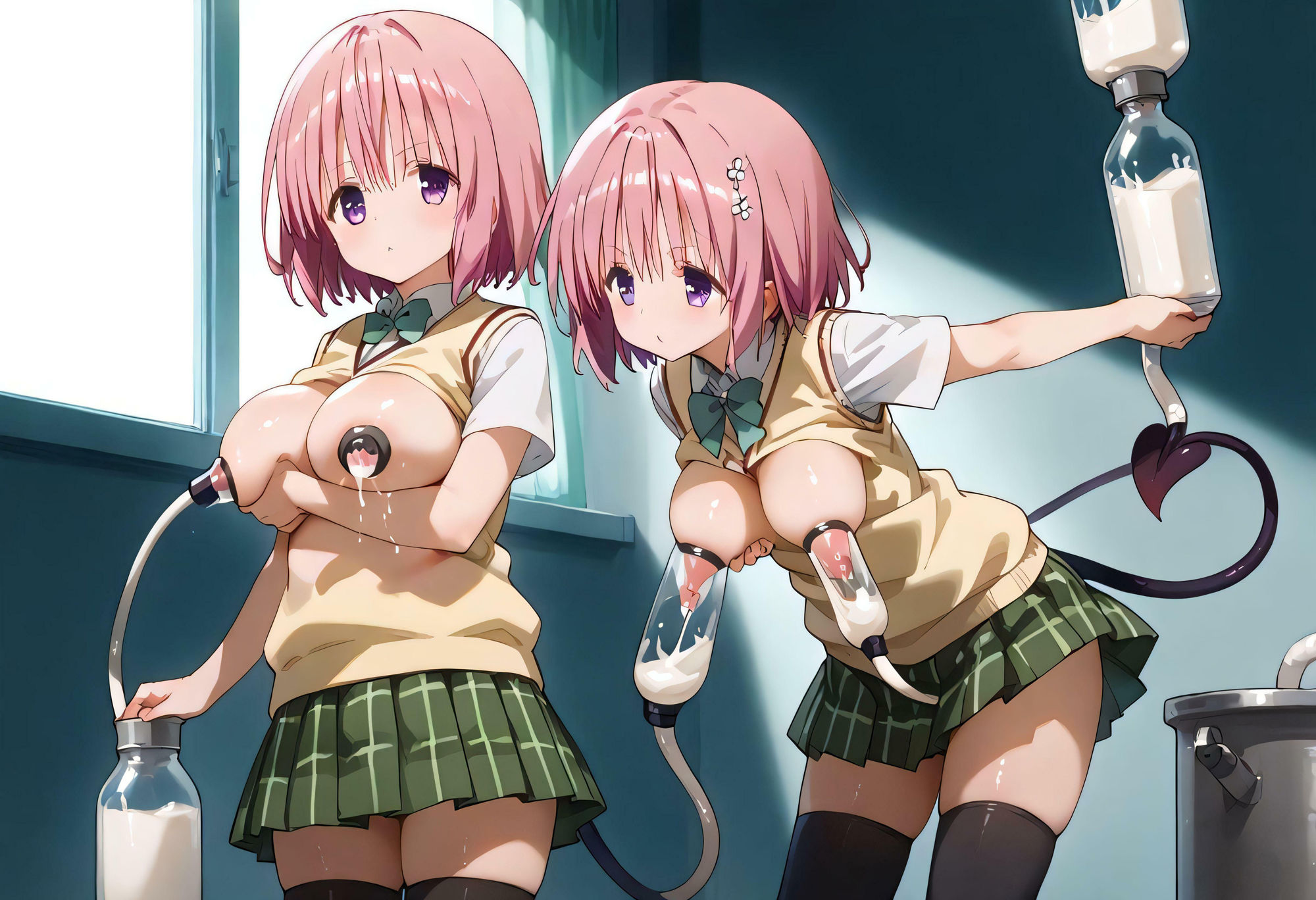 サンプル画像4:搾乳おっぱい 前から搾るか 後ろから搾るか(ノーブルテック) [d_451868]