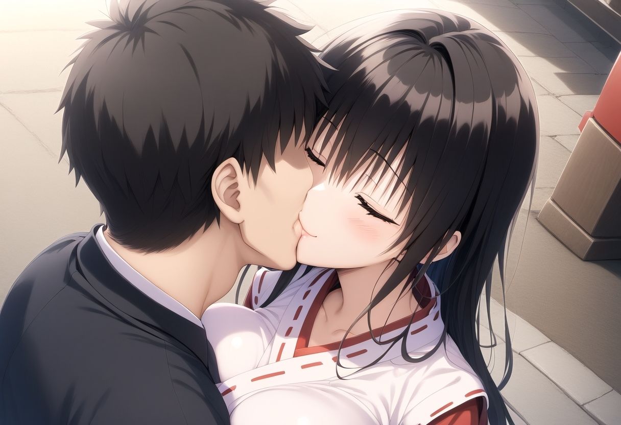 サンプル画像3:古〇川唯 巫女衣装神社エッチ(タカーノ) [d_451884]