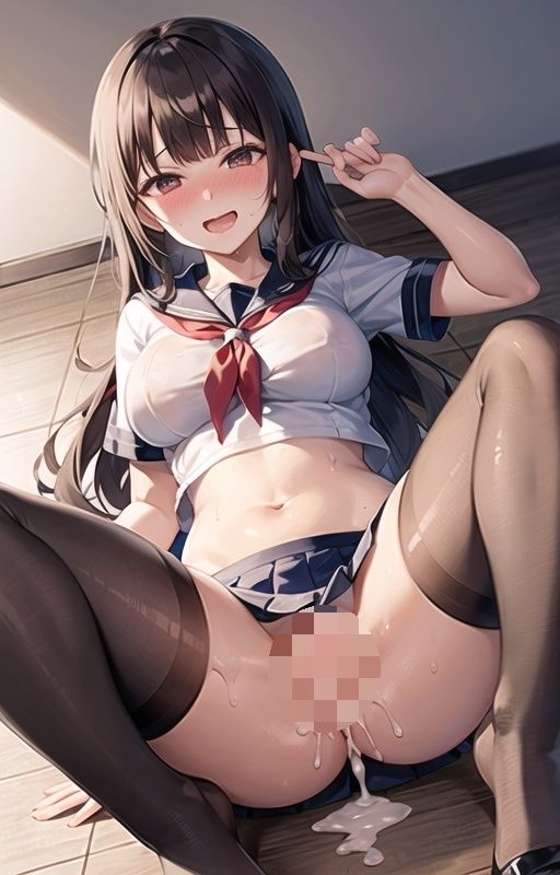 サンプル画像6:先生のチンコはビンビン！制服美少女とヘンタイ課外授業！！(ai生成で中出し天国) [d_451918]