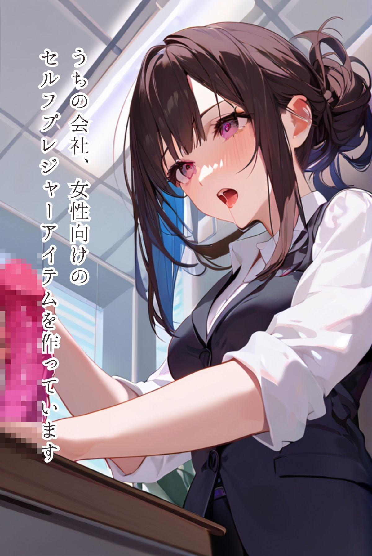 サンプル画像1:しゃぶりながらオフィス 着エロ編〜壁！ デスク！ 椅子！〜フェティッシュ宣言（2）(ailoveproject) [d_451955]