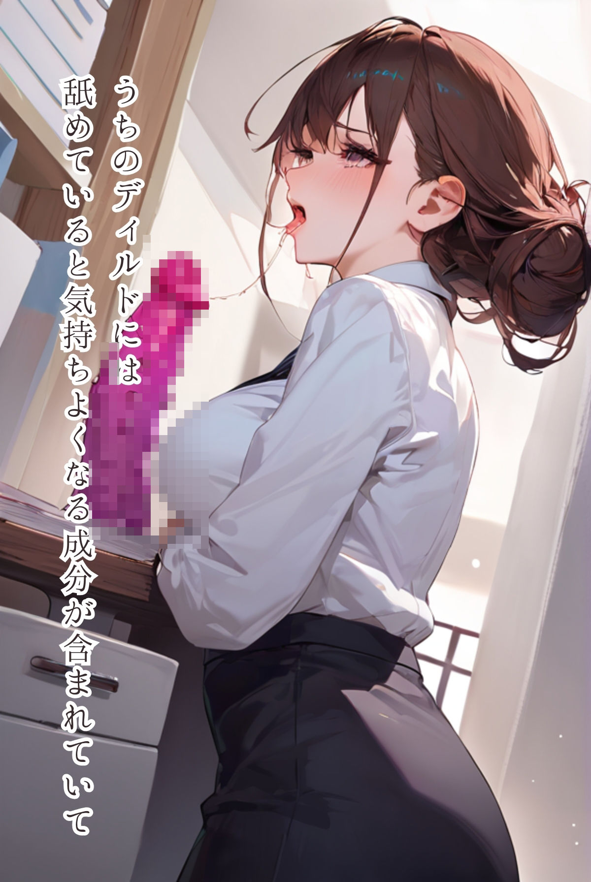 サンプル画像2:しゃぶりながらオフィス 着エロ編〜壁！ デスク！ 椅子！〜フェティッシュ宣言（2）(ailoveproject) [d_451955]