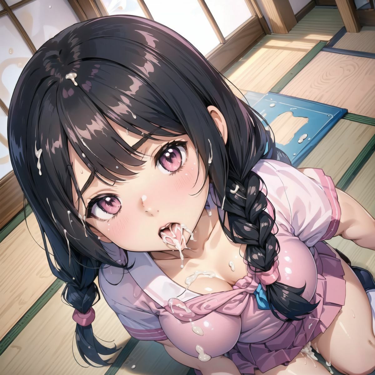 サンプル画像5:純粋無垢なJKと二人きりの密室 〜和室と先輩と私〜(みたらしあんこ) [d_452007]