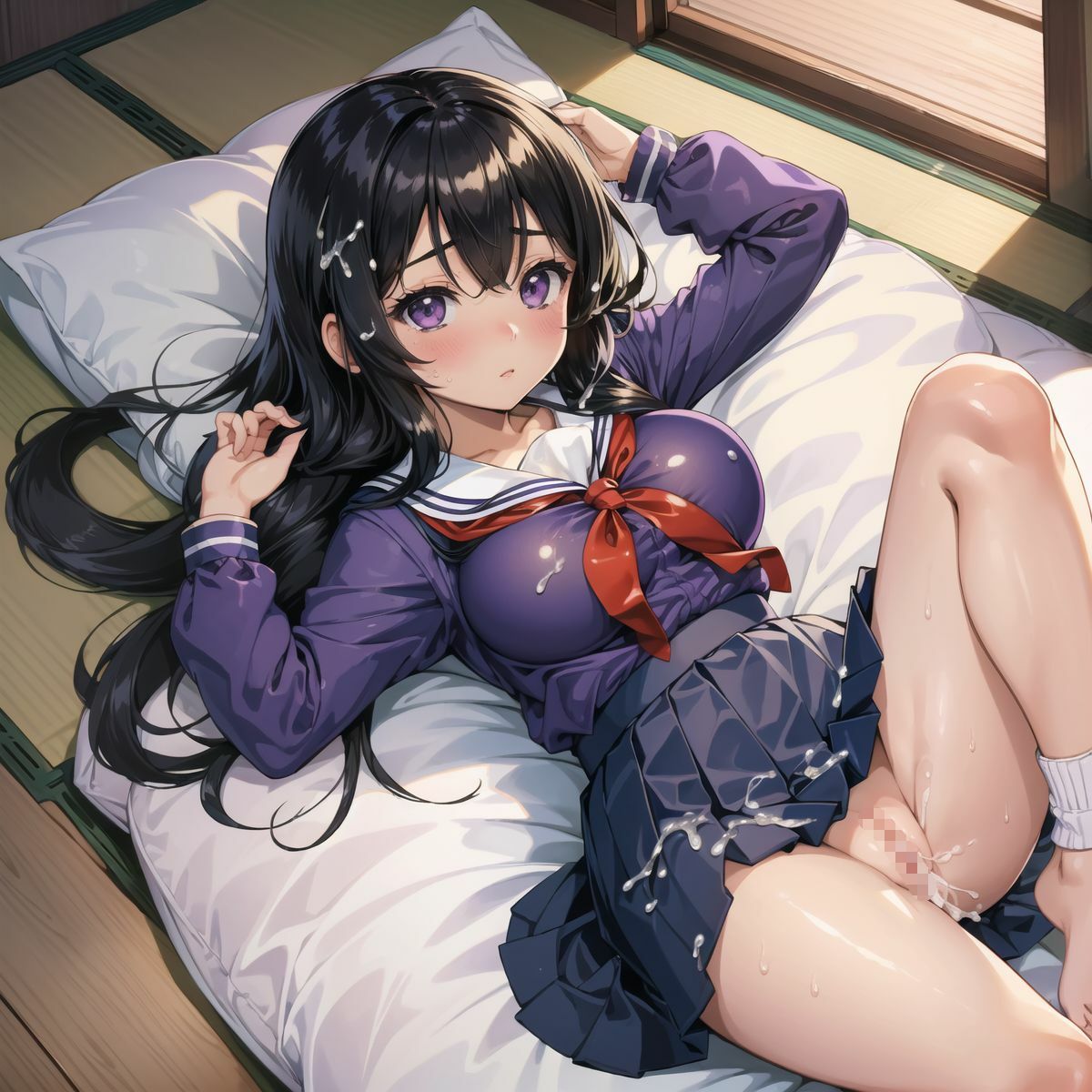 サンプル画像6:純粋無垢なJKと二人きりの密室性交02 〜和室と先輩と私〜(みたらしあんこ) [d_452012]