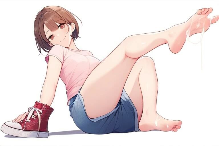 サンプル画像3:優しい女の子に踏んでもらう〜足コキぶっかけ〜(晴耕雨読) [d_452158]