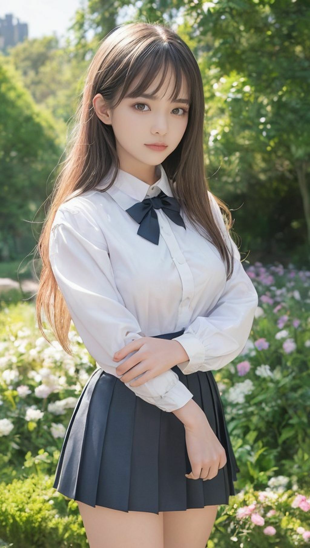 サンプル画像5:ワンダーランドガーデンコスでパシャリ写真集(666のAI美女倶楽部) [d_452169]