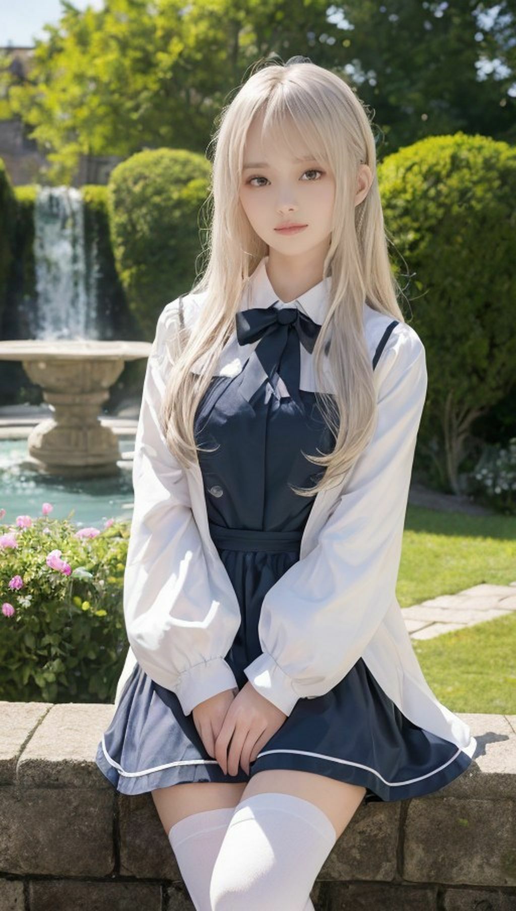 サンプル画像6:ワンダーランドガーデンコスでパシャリ写真集(666のAI美女倶楽部) [d_452169]