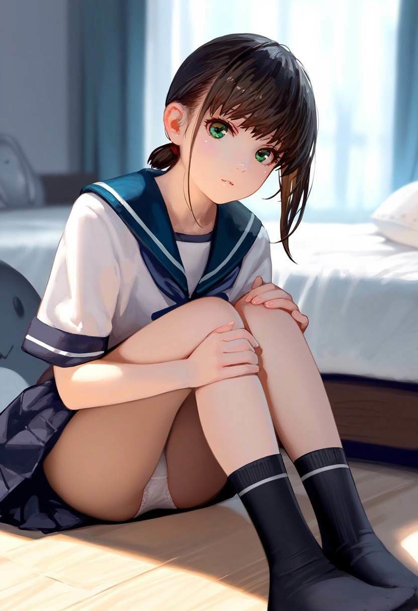 サンプル画像1:吹雪（艦〇れ） 大量ぱんつ （セーラー服）(ちゅりのおぱんつ研究所) [d_452243]