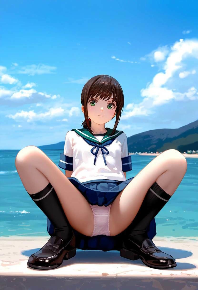 サンプル画像4:吹雪（艦〇れ） 大量ぱんつ （セーラー服）(ちゅりのおぱんつ研究所) [d_452243]