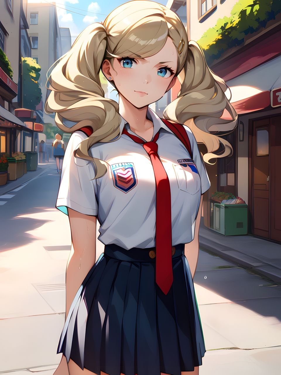 サンプル画像1:街でナンパしたゲームキャラ風高●生を堕としてやった！(AI普及委員二番) [d_452273]