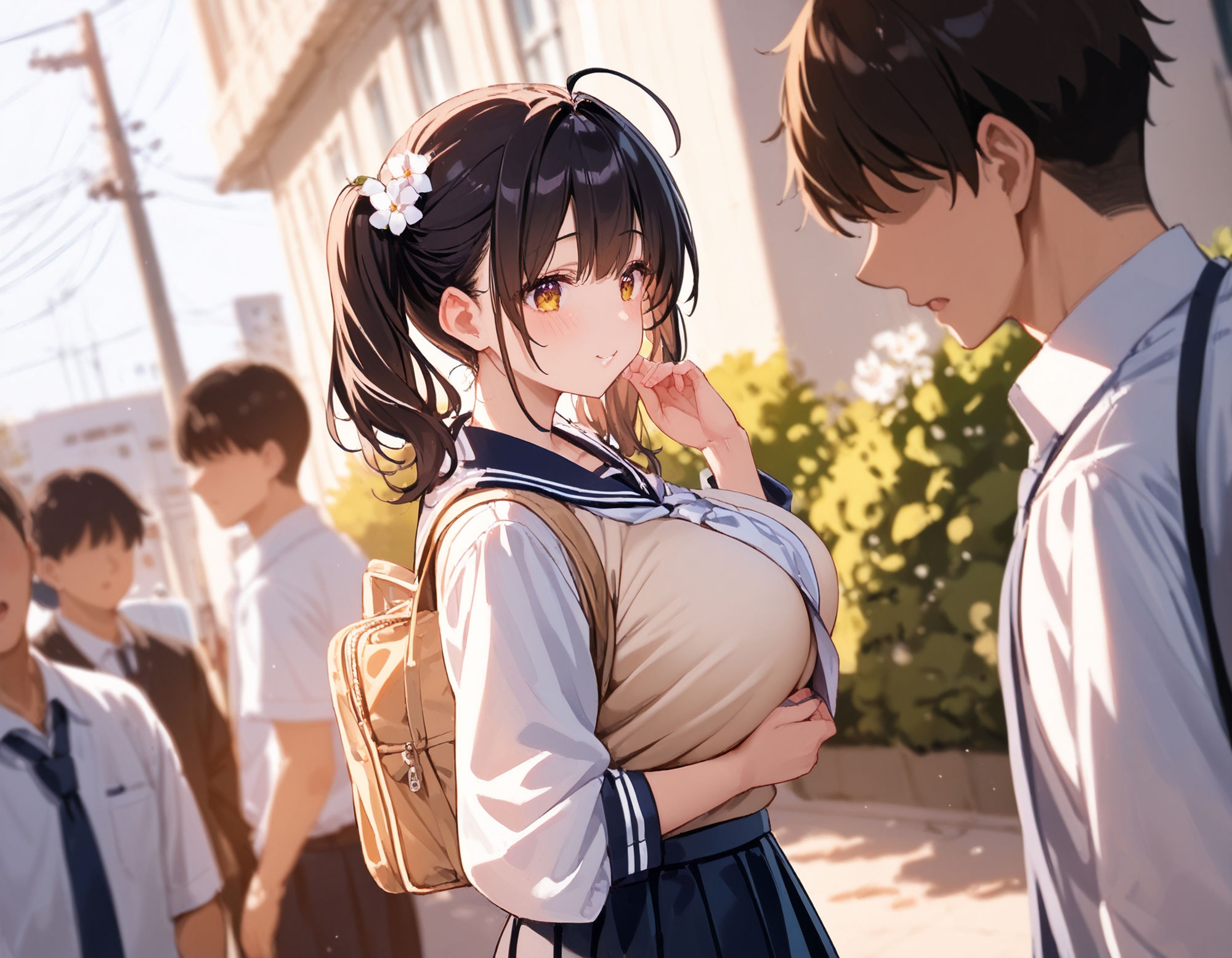 いいなり巨乳彼女に・・・。学園性活でやりたい放題！！のサンプル画像 6