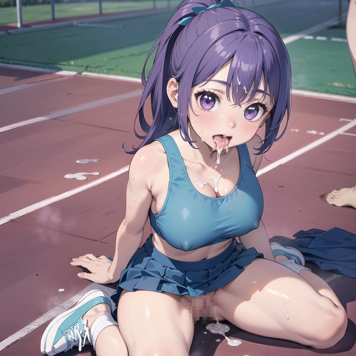 サンプル画像1:【vol.12】陸上女子のナイショの居残り指導(にくどんぶり侍) [d_452400]