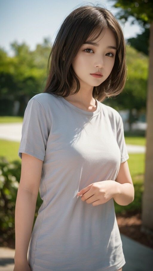 サンプル画像6:春夏服でパシャリ写真集(666のAI美女倶楽部) [d_452460]