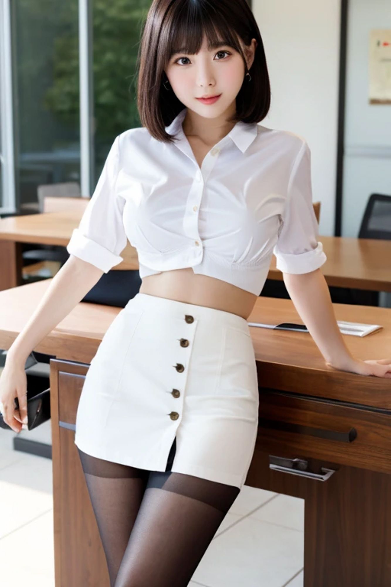 サンプル画像1:街で見つけた美少女 -AI美少女- part.5(AI 美少女Club) [d_452630]