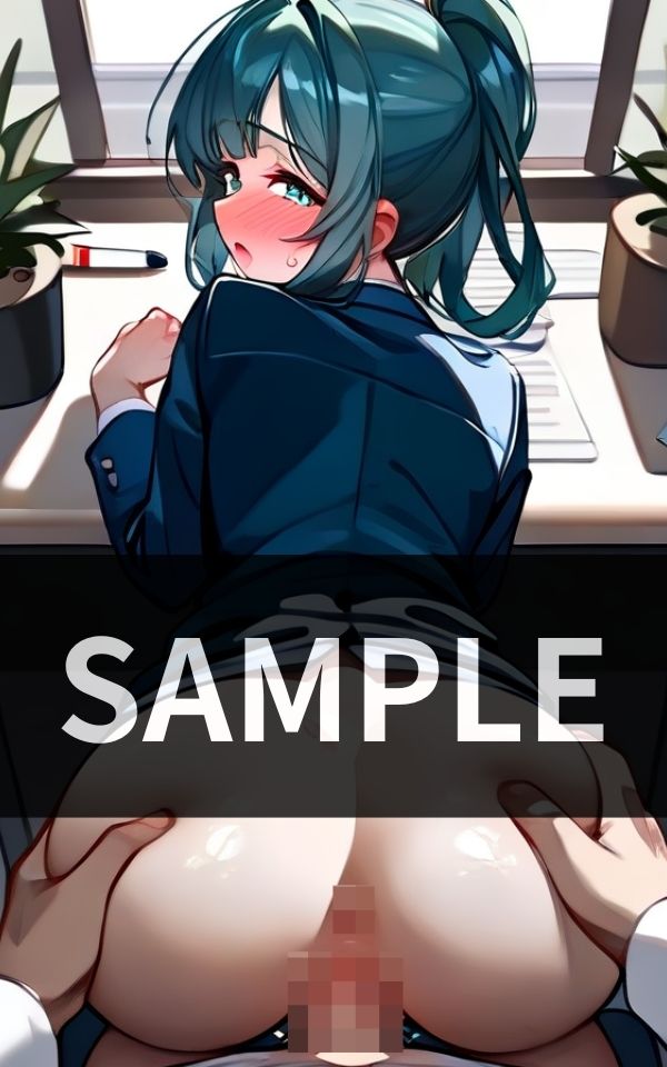 サンプル画像5:一流起業家の 仕事風景(快楽の部屋) [d_452649]