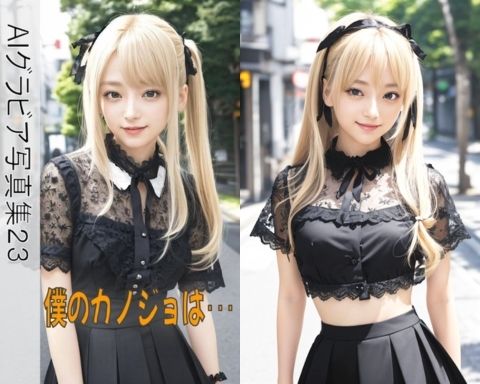 サンプル画像1:AIグラビア写真集23〜僕のカノジョは・・・〜(ねも) [d_452694]