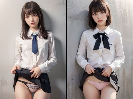 サンプル画像3:ギャルカタログ 2(AIの日常キリトリ研究所) [d_452710]