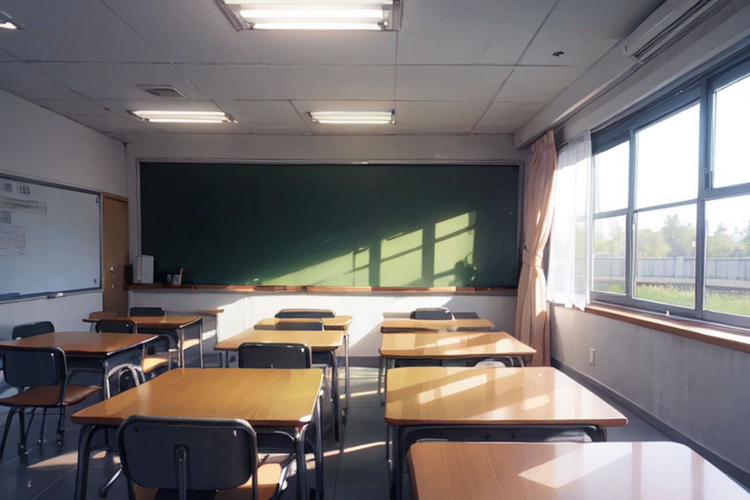 サンプル画像6:現代の教室 素材(豊川内角) [d_452791]
