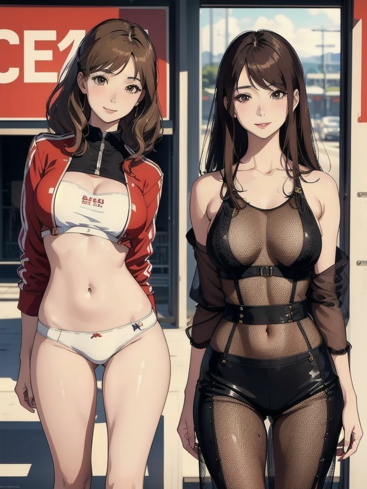 サンプル画像1:美人で巨乳なレースクイーンの大事なオシゴト(Rikey) [d_452862]