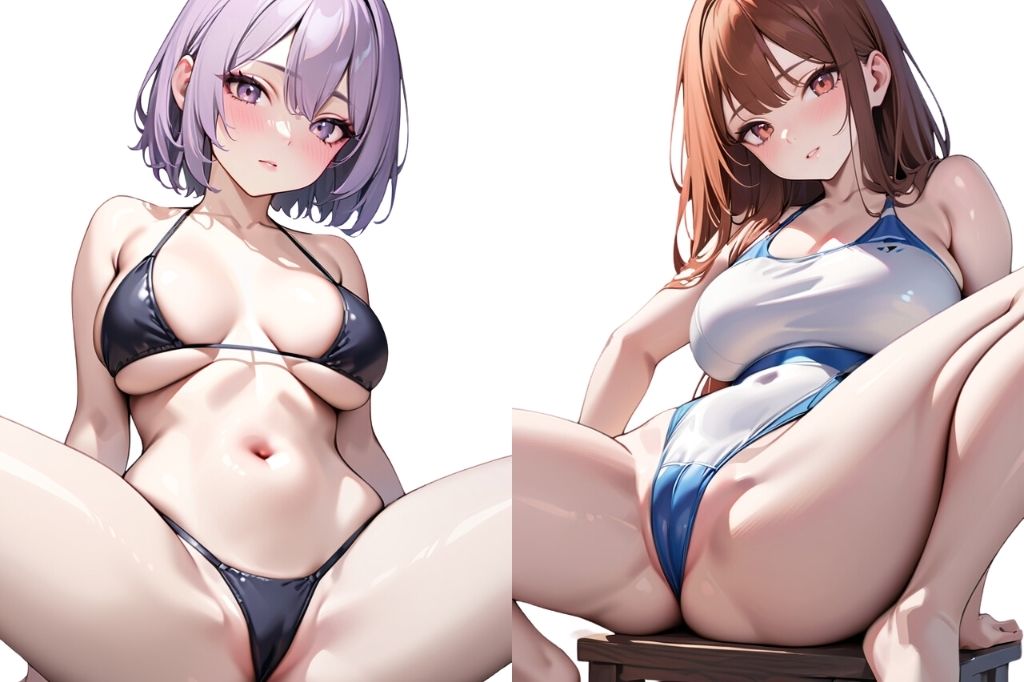 サンプル画像3:やらしいポーズの水着美女(彩風  咲) [d_453076]