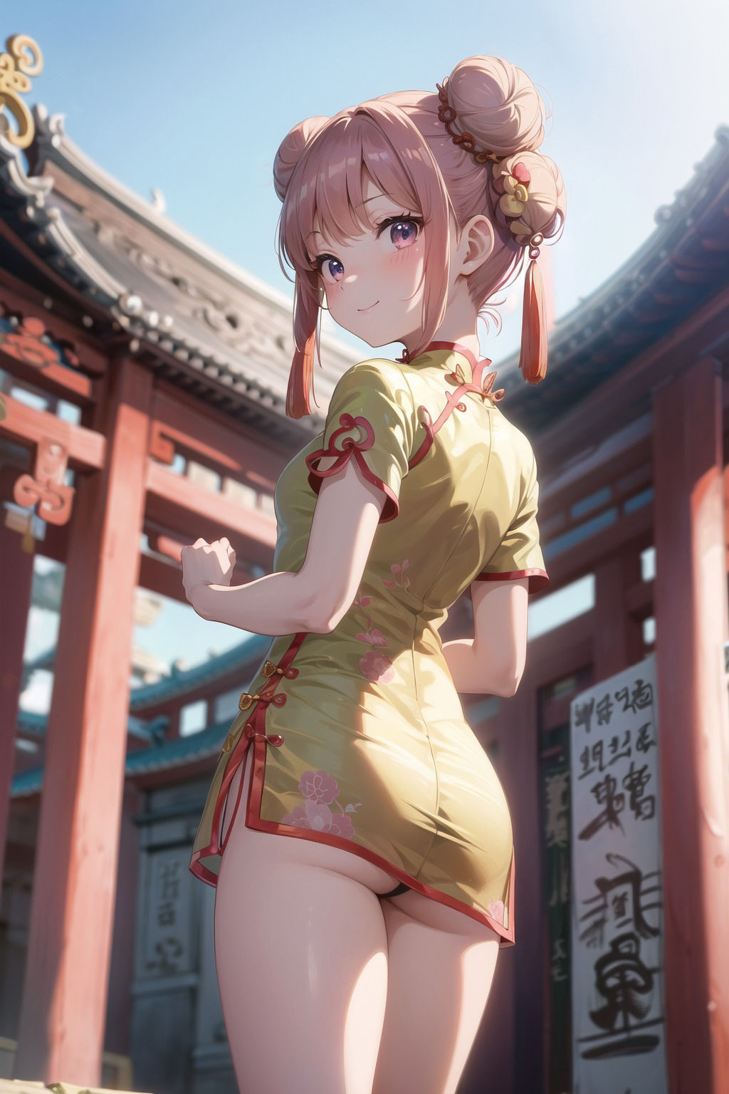 サンプル画像2:チャイナドレスの少女たちのCG集(駆け抜けて性春) [d_453191]