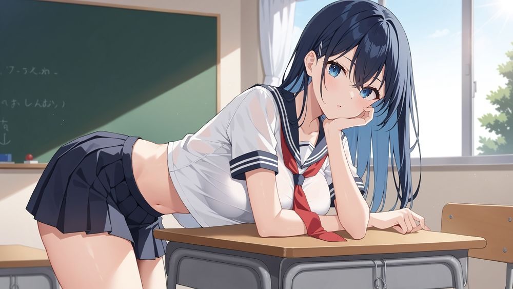 サンプル画像1:私立HR学園淫乱科2 水泳部編(ニート印刷所) [d_453228]