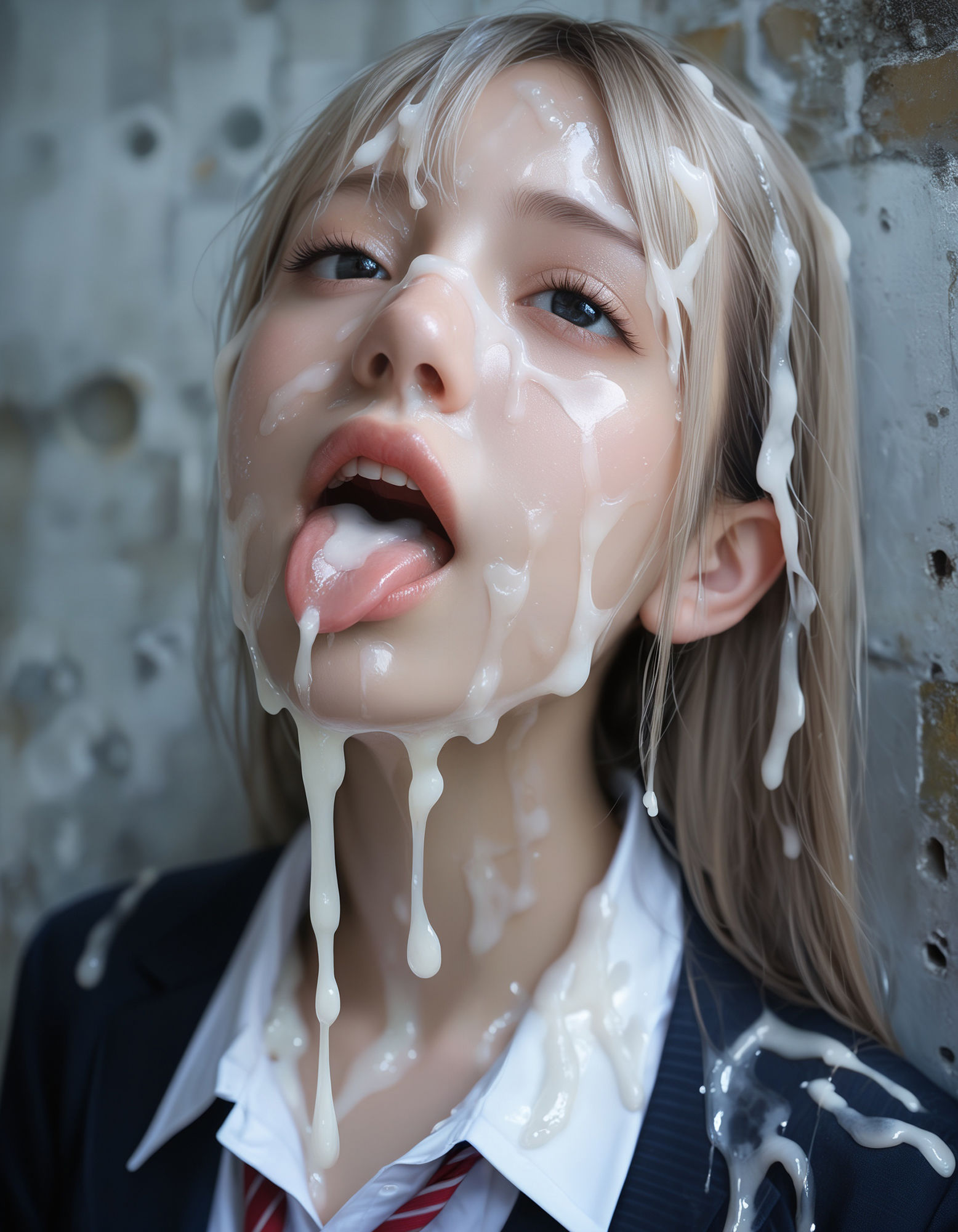 サンプル画像6:ぶっかけ！！JK 精液まみれの女子〇生たち(AI ART DELIVERY) [d_453301]